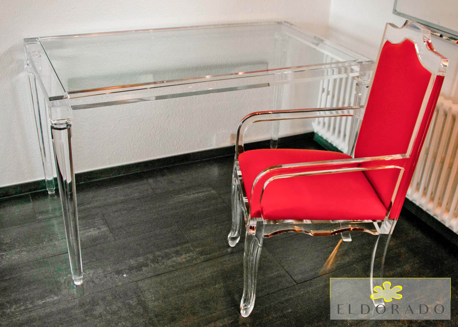 Consolle plexiglass IMPERO cm 140 x 80 h 75